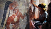 Archaeologists have found a small room in Mayan ruins where royal scribes apparently used walls like a blackboard to keep track of astronomical records and the society's intricate calendar some , years ago.